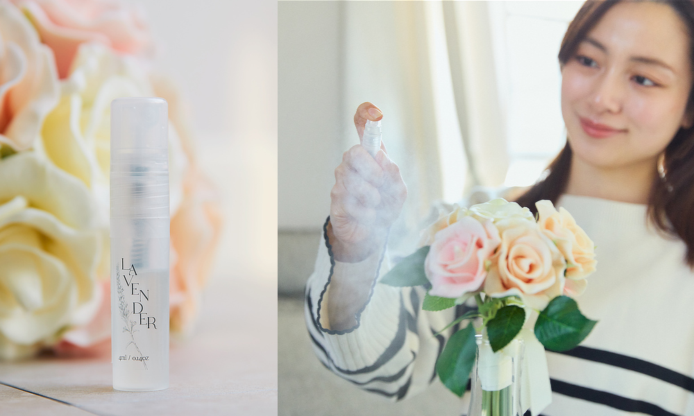 《ギフトセット/ローズ/アロマスプレーと専用ベース付き》昼はアートフラワー、夜はあたたかなムードライトになる「ローズブーケLED(ホワイト)」|VIA K STUDIOヴィアケースタジオ