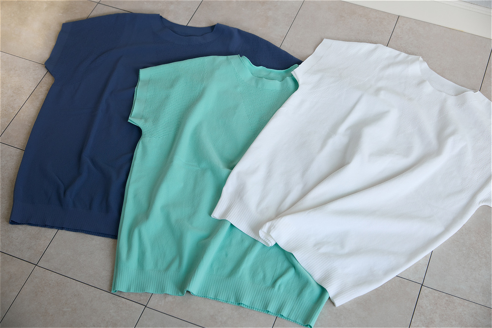 《Tシャツ＋アームカバー》UPF50+、縫い目なしで動きやすい「サラリ T」｜Salari