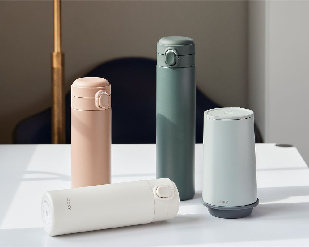 《シルクハット／500ml》 スポドリOK、金属臭・ニオイ移りなし、チタンセラミックコーティング・ボトル｜WOKY（ワーキー）
