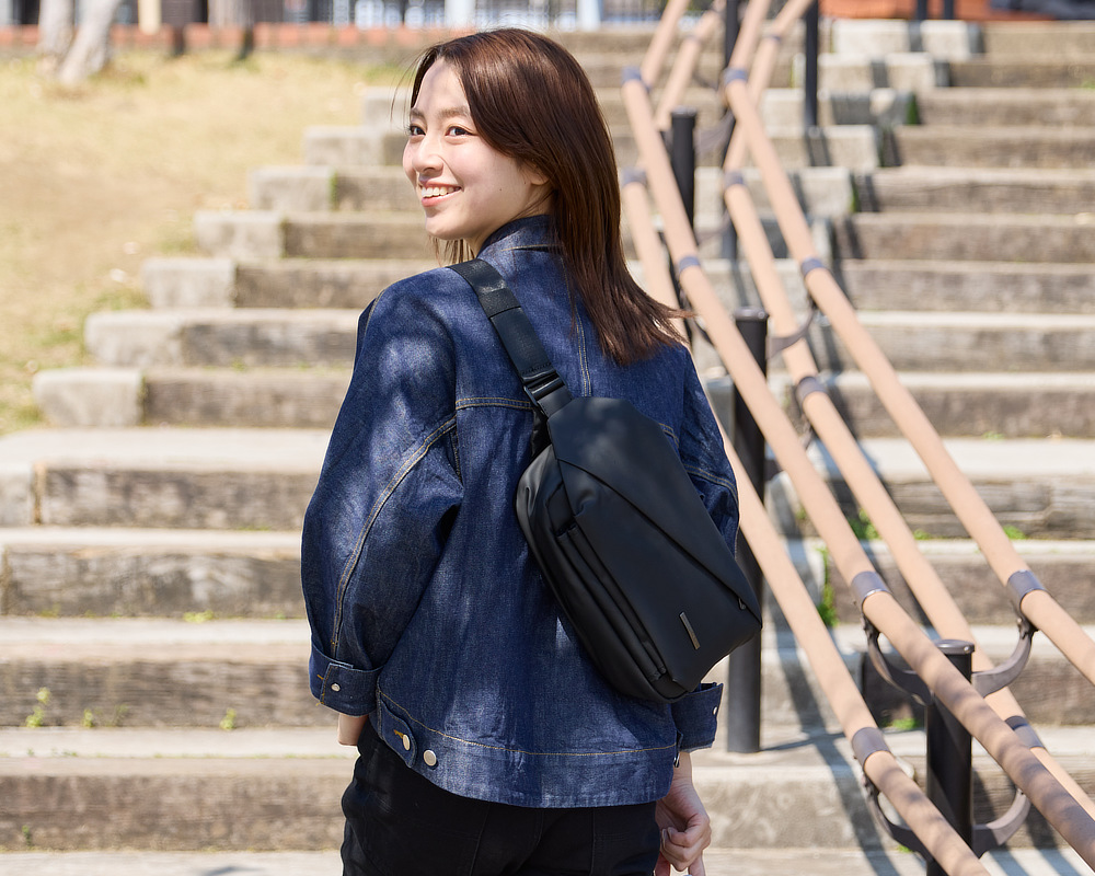 11ヶ所の収納ポイントで取り出しやすさを設計した、「防水アクティブボディバッグ」｜QUICKPACK TRASPO 9