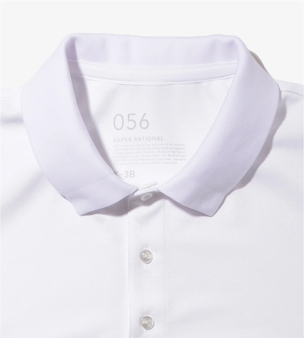 《ポロシャツ》和紙×ポリの快適設計で、湿気を吸って逃す、「和紙糸メディアポロシャツ」｜K-3B