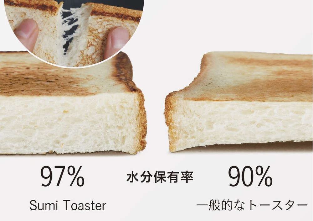 元々パンが持っている水分を活かすから、もっちり感も生まれる「スミ トースター」|万能調理器具・炭(カーボン)プレート|あやせものづくり研究会 Ayase Labo(カーボン加工専門メーカー旭工業)