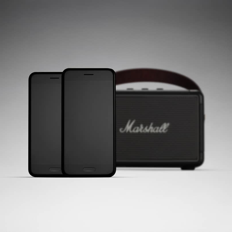 音楽体験を盛り上げてくれる機能の「マルチホスト機能」。Bluetooth2台接続でスムーズに音楽が楽しめるワイヤレススピーカー|Marshall Kilburn Ⅱ