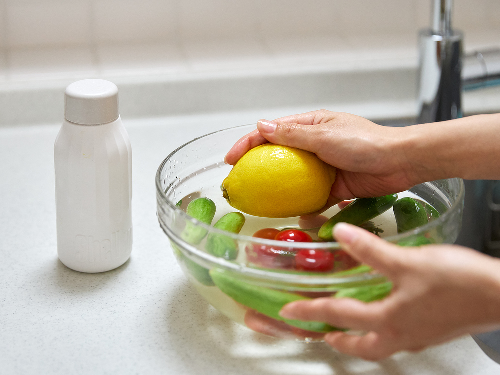 ECOCERT認証 界面活性剤フリー 野菜・果物の汚れや菌を落とすオーガニック洗剤|Shell we clean(シャルウィクリーン)