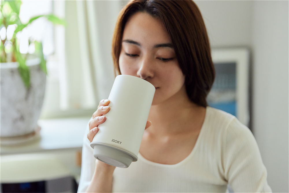 《シルクハット／500ml》 スポドリOK、金属臭・ニオイ移りなし、チタンセラミックコーティング・ボトル｜WOKY（ワーキー）