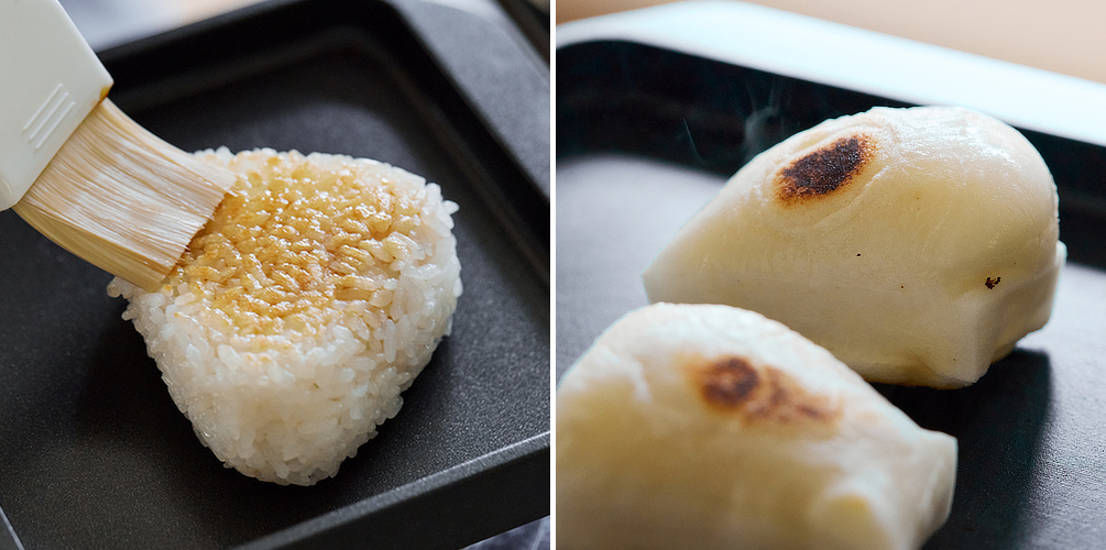 肉も野菜も、ジューシー旨味たっぷり。網だとくっつきやすい、焼きおにぎりやお餅も、感動的レベルできれいに早く焼ける「スミ トースター」|万能調理器具・炭(カーボン)プレート|あやせものづくり研究会 Ayase Labo(カーボン加工専門メーカー旭工業)