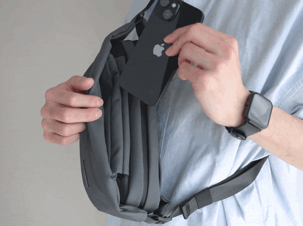 11ヶ所の収納ポイントで取り出しやすさを設計した、「防水アクティブボディバッグ」｜QUICKPACK TRASPO 9