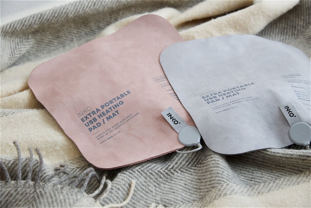 わずか1.5ミリで、じんわり温める｜どこでもあったかデスクワーク！銀ナノインクで温める特許技術、USB-C対応「EXTRAヒーティングパッド スエード」｜INKO（インコ）