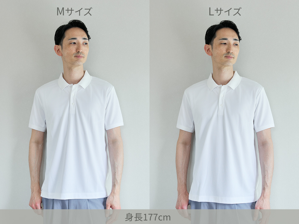 《ポロシャツ》和紙×ポリの快適設計で、湿気を吸って逃す、「和紙糸メディアポロシャツ」｜K-3B