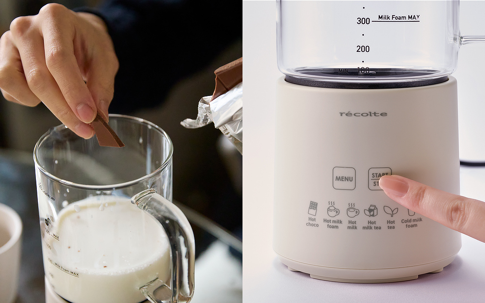 朝１杯の、飲むハイカカオ習慣を。毎日のポリフェノールをホットチョコレートで｜Hot Choco & Milk Foamer（ホットチョコ＆ミルクフォーマー）