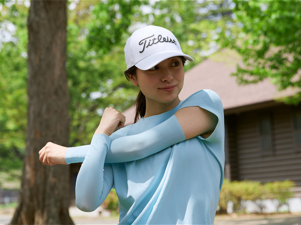 《Tシャツ＋アームカバー》UPF50+、縫い目なしで動きやすい「サラリ T」｜Salari