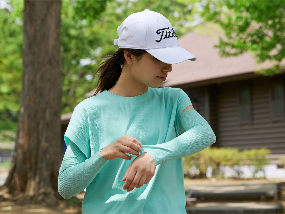 《Tシャツ＋アームカバー》UPF50+、縫い目なしで動きやすい「サラリ T」｜Salari