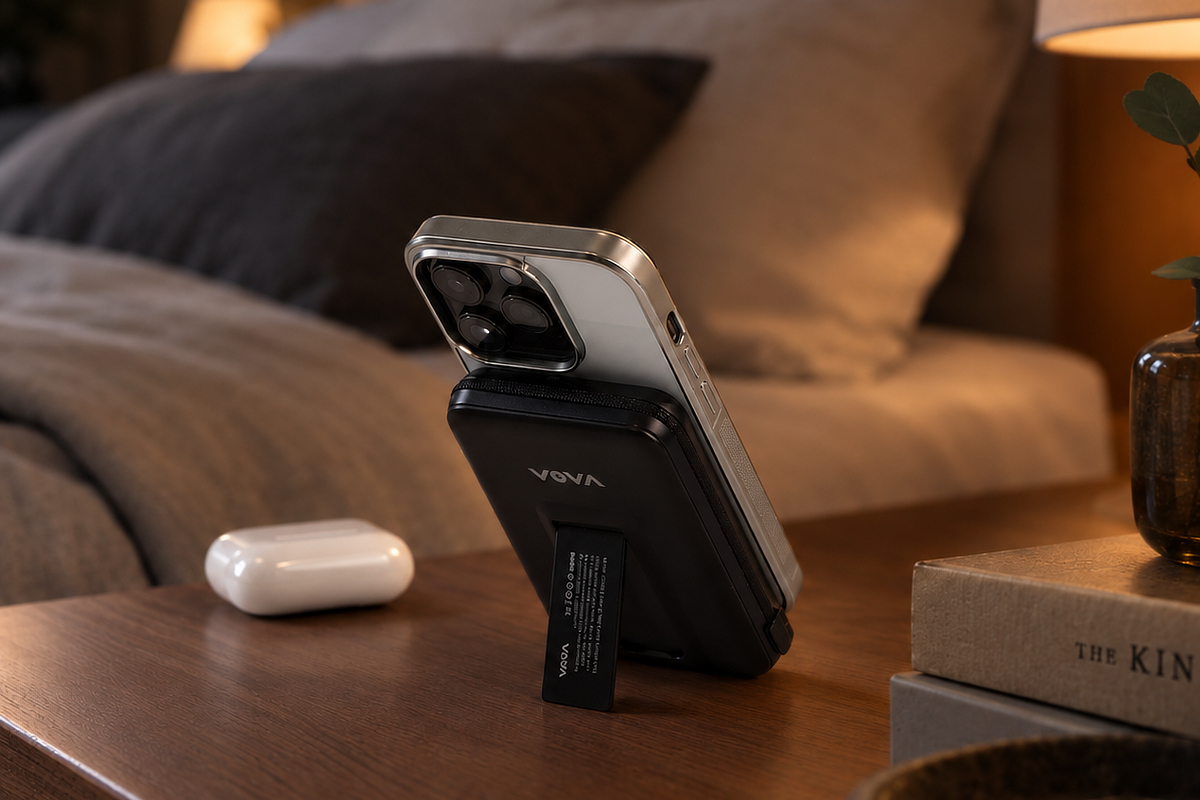 《10000mAh 25W》Qi2.2認証、発火しにくい準固体モバイルバッテリー「HeatZero 10000」｜VOVA