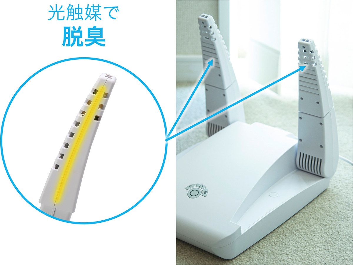 毎日靴を置くだけで洗える。15分置くだけ、紫外線でニオイも水虫菌も洗える「靴クリーナー」|RefreShoes(リフレシューズ)