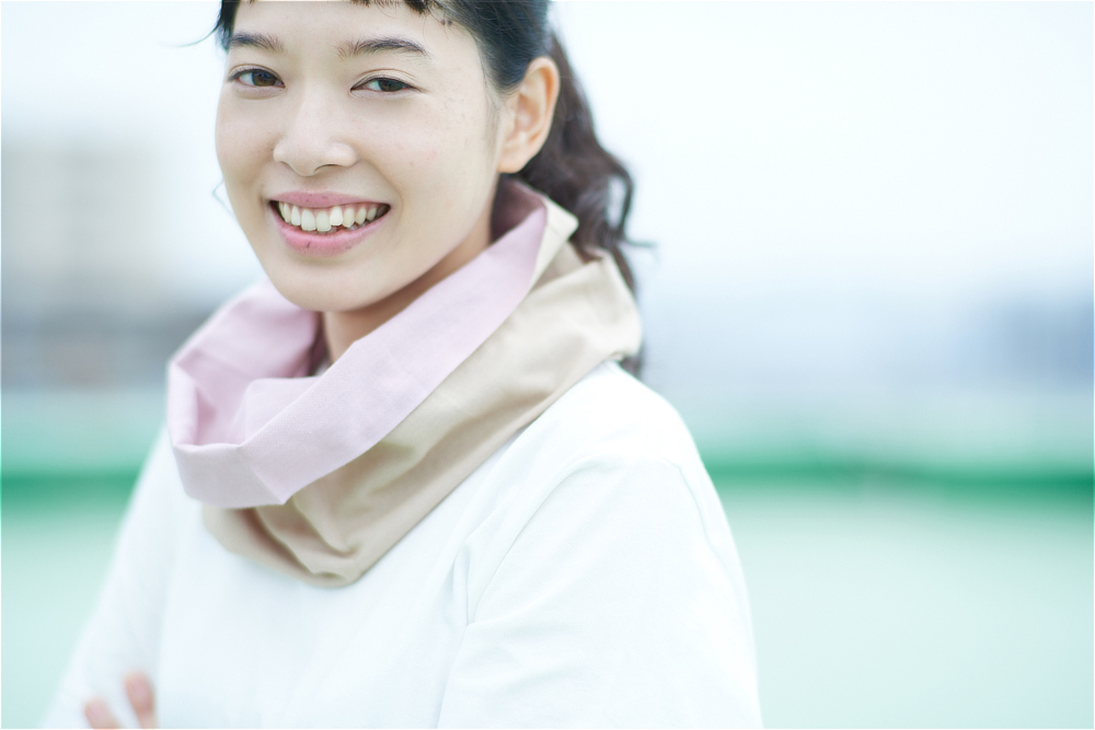 和晒しコットン100%、日除け、汗拭き、冷え対策できる「首の肌着」|Oo(ワオ)