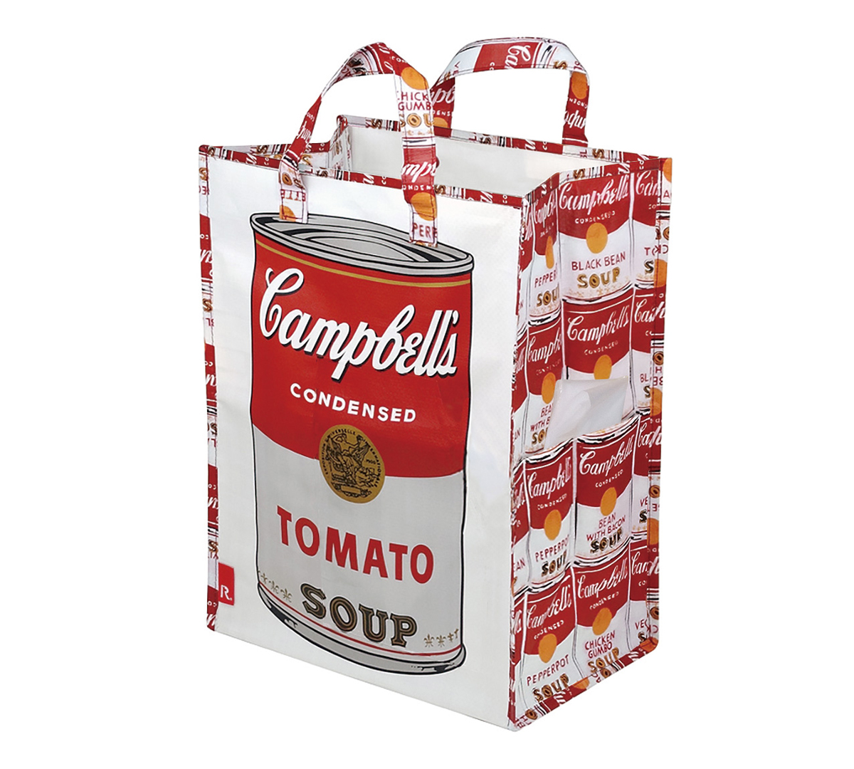 見た目にも楽しい アウトドア用のおしゃれなゴミ袋・ゴミバッグ|ROO Garbage(Campbell's Soup Cans)