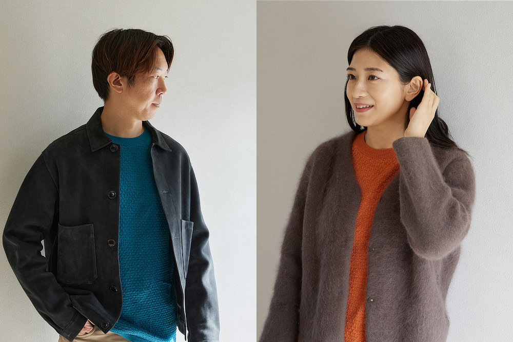 薄いのに温かく、重ね着しても着膨れしません。||《クルーネックニット/男女兼用》自然な調湿・調温・防臭、フリーな履き心地の「WUNDER WEAR CREWNECK」|BRING