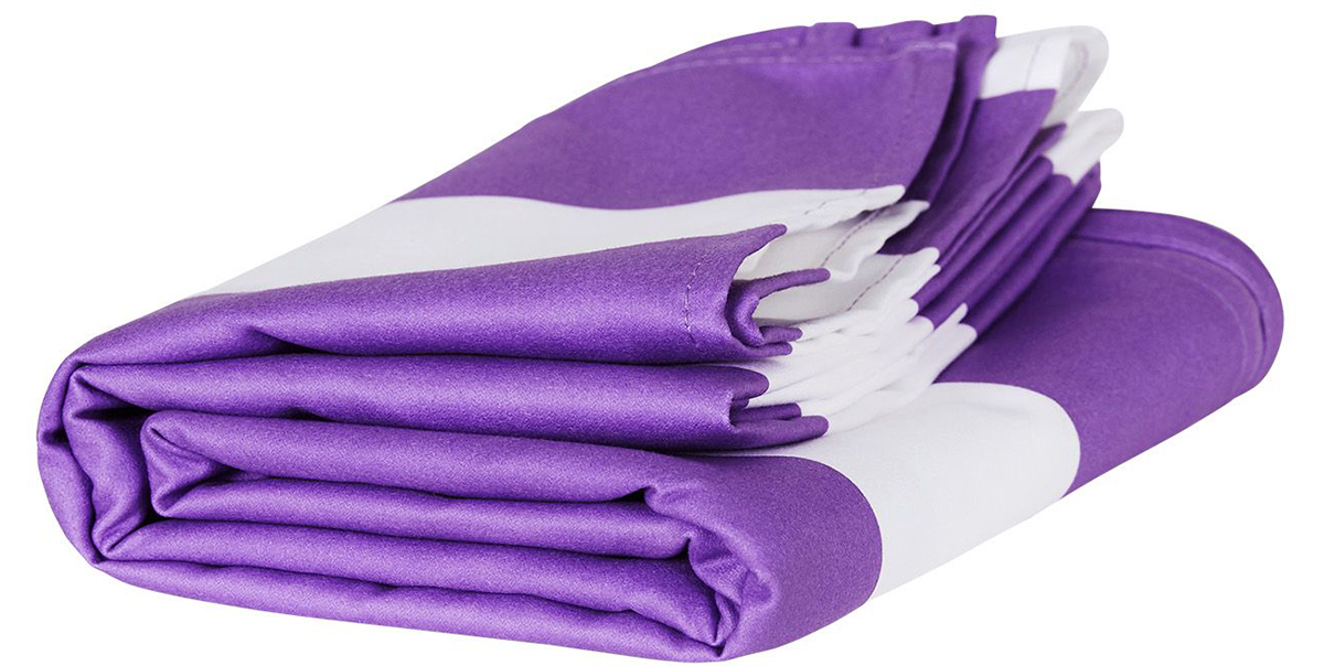 メルボルン・ブライトンビーチの紫(Brighton Purple)|水をサッと吸収、砂がつかないマイクロファイバー製のカラフルタオル(ビーチタオル)|DOCK & BAY