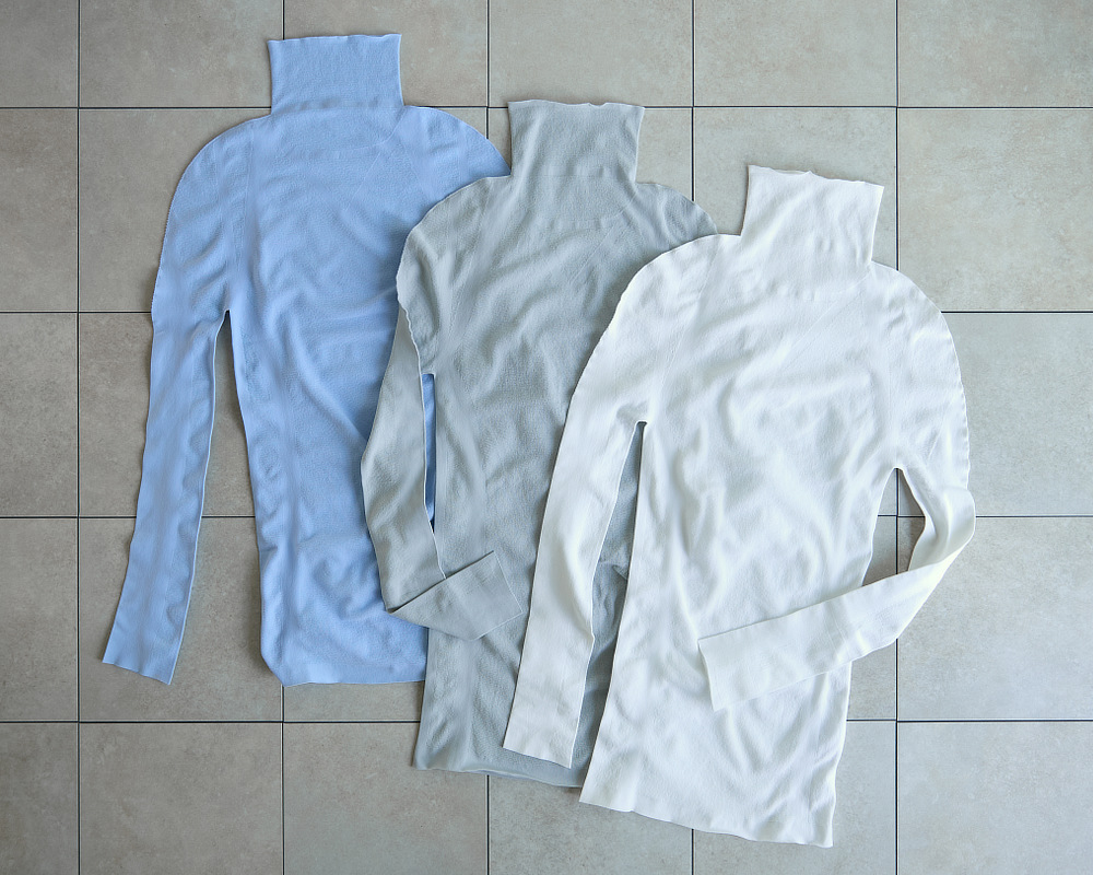 《ハイネックインナー／男女兼用》 UVカット98％、縫い目なしで動きやすい「サラリフィット」｜Salari