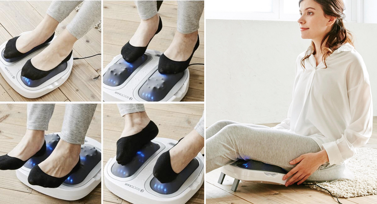膝裏、ふくらはぎ、太ももにも使える足裏マッサージ器