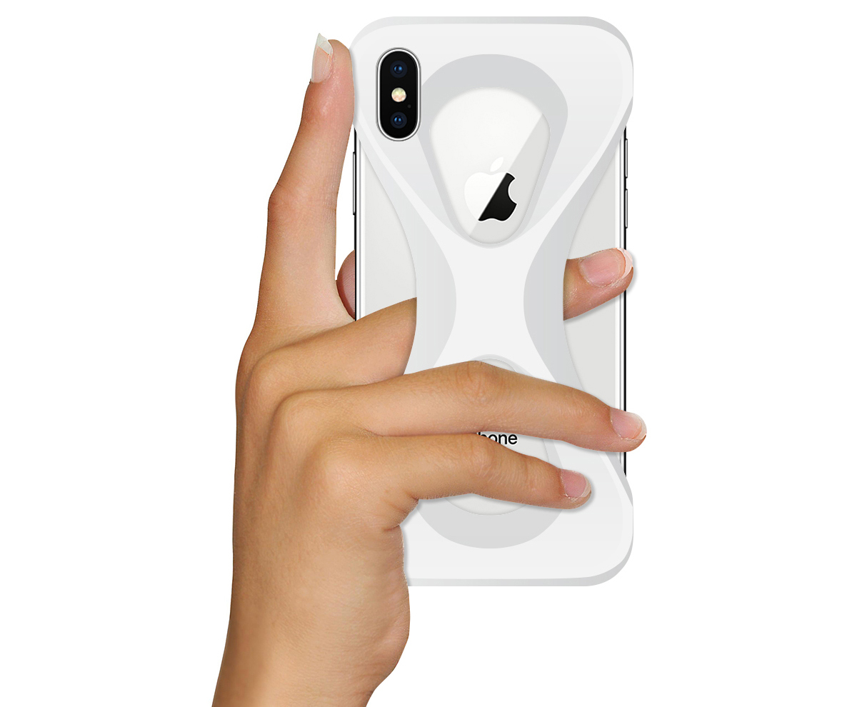 指を入れれば、落下しにくくなるiPhoneケース