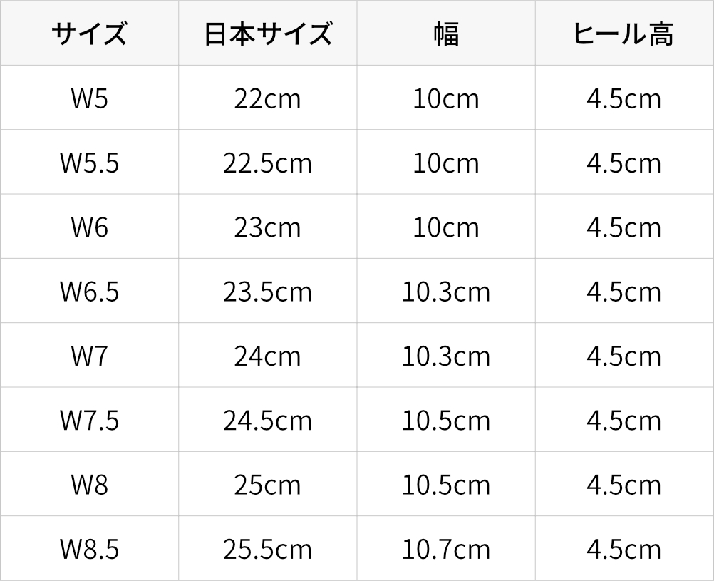 サイズ表｜スッと履けて、すっぽりフィットする「コンフォートスニーカー」｜Orthofeet（オーソフィート）