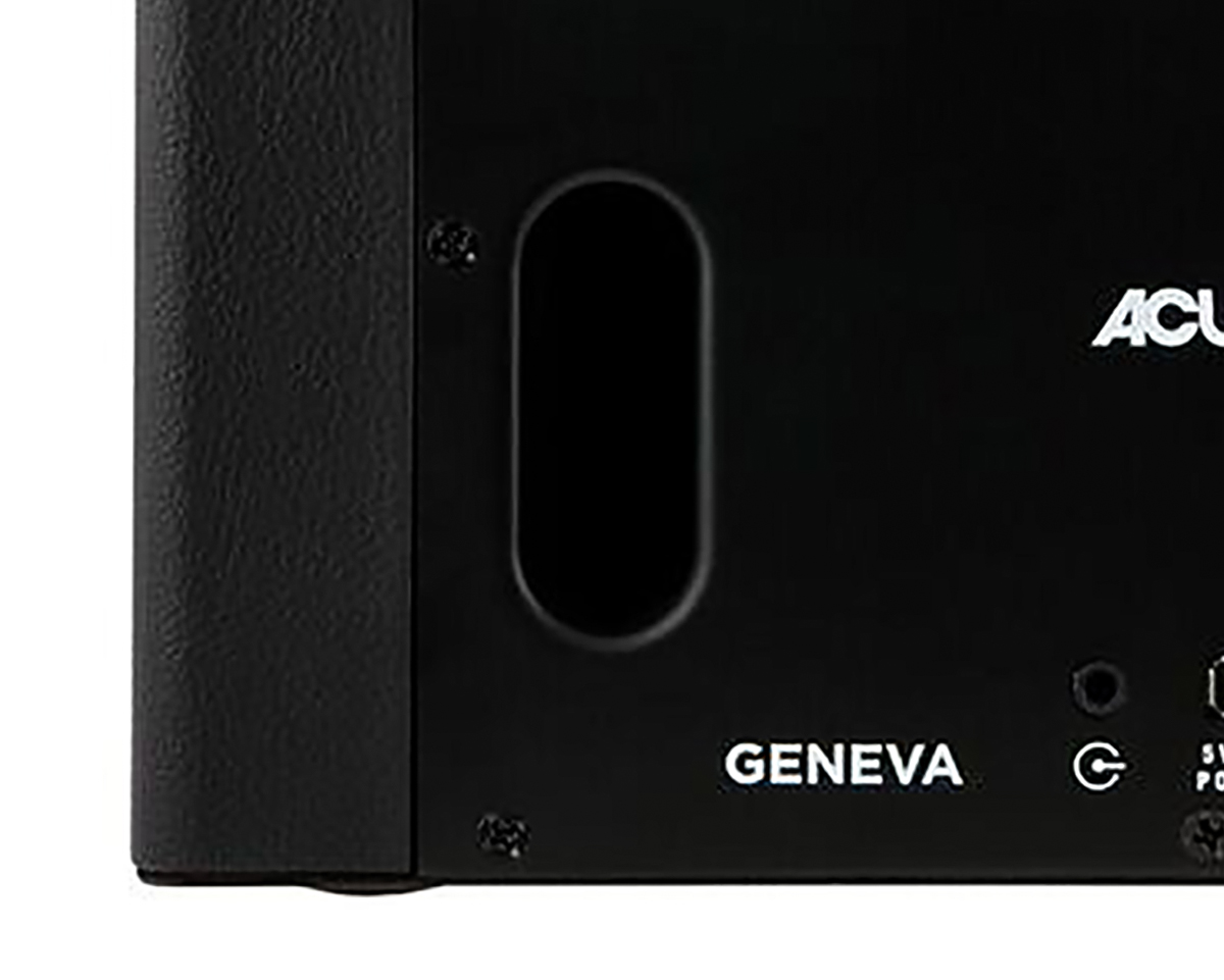 強力なウーファーユニット「バスレフ型」を搭載した、Hi-Fi オーディオ《Acustica Lounge》|GENEVA