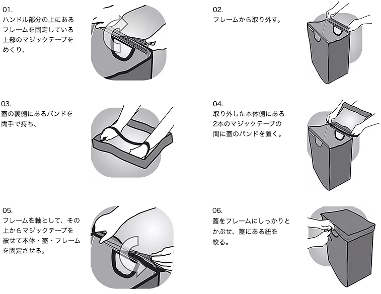 Image: https://1fl0kyr79c.user-space.cdn.idcfcloud.net/photographes/e156498db25a581e3c6f1e63d4727b80.jpg たためる金属フレーム入り!自立するから、柔らかいパンや葉物野菜、花を潰さない「箱型エコバッグ」|ADK Packworks