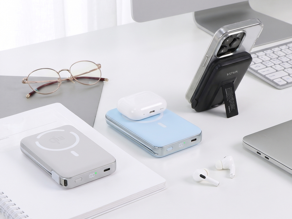 《10000mAh 25W》Qi2.2認証、発火しにくい準固体モバイルバッテリー「HeatZero 10000」｜VOVA