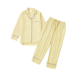 《レディース》心が弾むイエローストライプ。サラサラした着心地のパジャマ | YELLOW SUNSHINE
