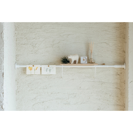 マグネット 1本の線 に ハガキや請求書の指定席ができる つっぱり棒 Draw A Line Monoco