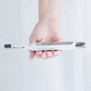 電動磨き用 リズム2 光触媒の効果で 歯磨き粉なしでも歯垢がとれる 歯ブラシ Soladey ソラデー Monoco