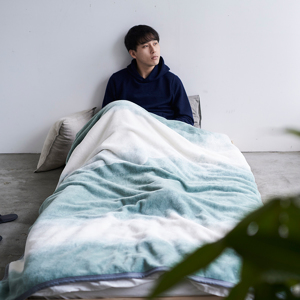 シングル毛布 夏も冬も 気持ちいい 綿毛布の自然な柔らかさ Flood Of Light Loom Spool Monoco