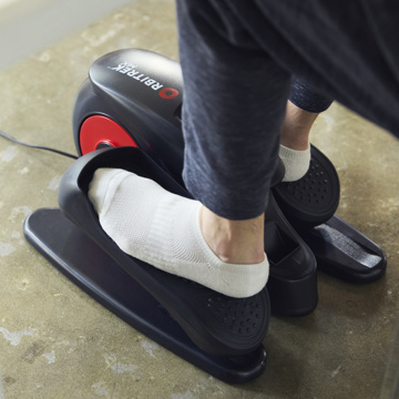 努力ゼロ、意志いらずエクササイズ｜努力ゼロ、足を置くだけ！電動サイクルマシン|オルビトレックMX