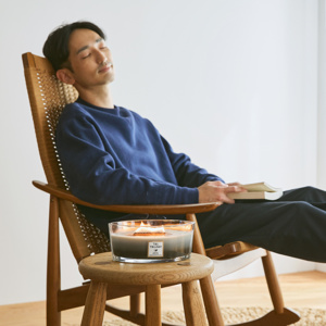 【6600円→3960円】《トリロジーハースウィック》まるで小さな暖炉、パチパチと燃えうねる木製芯と3層の香りの変化が楽しめる「アロマキャンドル」｜WoodWick ウッドウィック