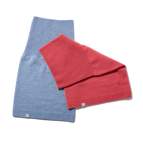 カシミヤ、巻かずにスポン！｜《単色》なめらか極細毛、すっきり軽い着け心地の「カシミヤネックウォーマー」｜el alto