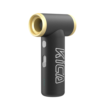 「自分では買わないけど、もらって嬉しいもの」として家電を贈る｜これ1本で、最大風速20mで空気入れ、火起こし、扇風機、掃き掃除ができる「充電式エアブローガン」| KiCA Jet Fan 2S｜ブラック