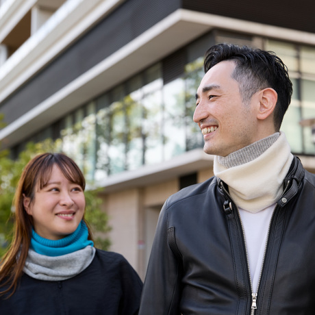 カシミヤ、巻かずにスポン！｜《バイカラー》なめらか極細毛、すっきり軽い着け心地の「カシミヤネックウォーマー」｜el alto