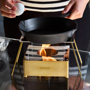 BRASSCENE バイオエタノールランプ クッカースタンド オイル付き BRASSCENE ブラシーネ バイオエタノールランプ【クッカースタンド