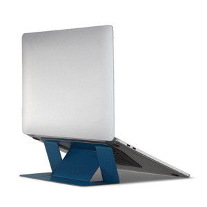 ノートパソコンスタンド／レザータッチ》薄さ3ミリ！目線が上がって