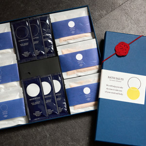 《ギフトボックス大》グリーンや果実の“自然の香り”でリフレッシュ！髪・顔・体がしっとり潤う「全身シャンプー＆バスソルトセット」｜JamLabel MANGETSU・SINGETSU ジャムレーベル 満月・新月