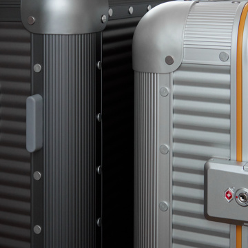 一緒に“歩きたい”スーツケース｜《ALUMINIUM 50L》“気の利く”設計、手を添えるだけで滑らかに走行するスーツケース「R TRUNK ALUMINIUM」｜RAWROW