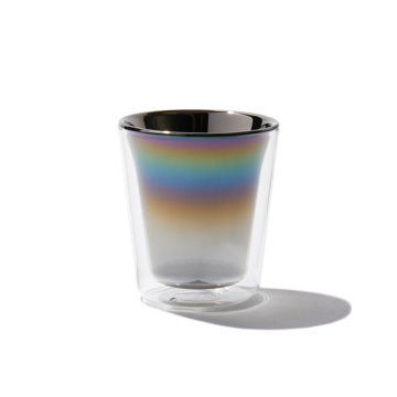 いつものお酒に、惚れ直す｜《保温保冷・ダブルウォールグラス》オーロラの光彩で眼福を、まろやかな味わいで口福をもたらす、「純チタン」コーティンググラス｜PROGRESS｜Infinite