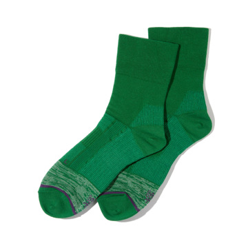 立ちっぱ族を救ったのは、工場靴下だった！ ｜口ゴムがなくしめつけない疲れしらずのくつした　｜グリーン／22-25