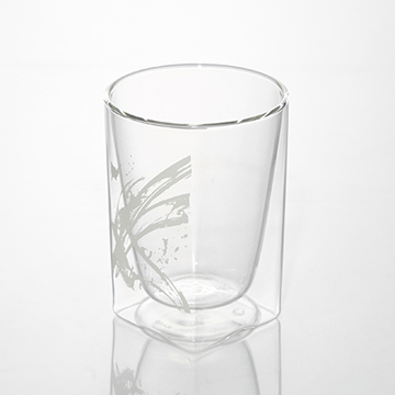 BLACK FRIDAY  2025｜【2,240円→1,480円】《勢／300ml》結露しにくく、レンジ加熱OK。右肩上がりの勢いを表現した「ダブルウォールグラス」｜Rayes｜シルバー