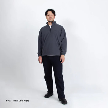 BLACK FRIDAY  2025｜【16,500円→12,980円】ユニセックスで着られる、ハーフジップの「フリースジャケット」｜TARROW×SOCIAL APARTMENT｜GRAY／L