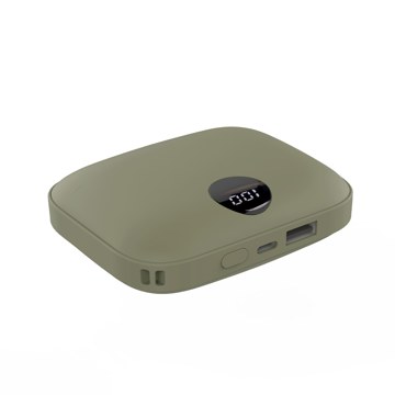 BLACK FRIDAY  2025｜【4,860円→3,980円】USB充電式カイロ＆モバイルバッテリー 「あったかPOMI ポケットカイロ 9600mAh」｜Coolean｜カーキ