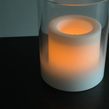 BLACK FRIDAY  2025｜【7,700円→3,850円】キャンドルのように灯がゆらぐ、ガラスシェードLED キャンドル Lunga ｜DI CLASSE