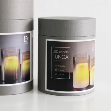 BLACK FRIDAY  2025｜【7,700円→3,850円】キャンドルのように灯がゆらぐ、ガラスシェードLED キャンドル Lunga ｜DI CLASSE