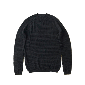 やっぱりウール。下着のチョモランマ！｜《クルーネックニット／男女兼用》自然な調湿・調温・防臭、フリーな履き心地の「WUNDER WEAR シームレス クルーネック」｜BRING｜BLACK／S